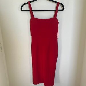 HELlLLO MOLLY red midi dress